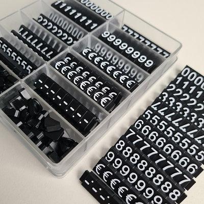 Prijscassette Etalage 10mm zwart/wit