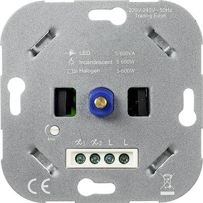 Sygonix SY-4697888 Draaidimmer Geschikt voor lampen: Halogeenlamp, LED-lamp, Gloeilamp Sygonix SY-4697888 Draaidimmer Geschikt voor lampen: Halogeenlamp, LED-lamp, Gloeilamp
