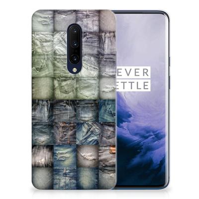 Silicone Back Cover OnePlus 7 Pro Spijkerbroeken Silicone Back Cover OnePlus 7 Pro Spijkerbroeken