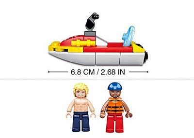 Sluban Jetski and Shark bouwstenen set - thumbnail