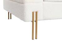 Sofa DKD Home Decor Wit Metaal 205 x 85 x 73 cm - thumbnail