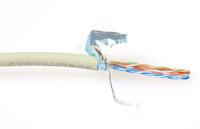 F/UTP kabel CAT5e op rol 100 meter ivoor LSZH soepel - thumbnail