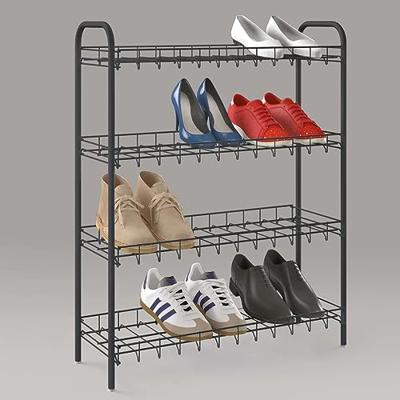Metaltex schoenenrek 4 rekken 64x23x80.5 cm zwart Metaltex schoenenrek 4 rekken 64x23x80.5 cm zwart