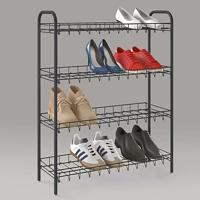 Metaltex Schoenenrek 4 Rekken 64x23x80.5 cm Zwart - thumbnail