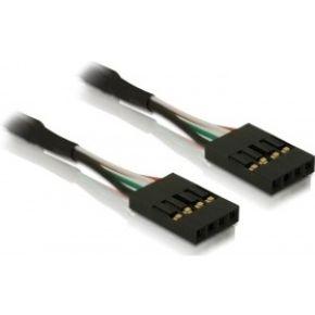 Delock USB-kabel Shrouded header 4-polig, Shrouded header 4-polig 0.40 m Zwart 82426 Delock USB-kabel Shrouded header 4-polig, Shrouded header 4-polig 0.40 m Zwart 82426