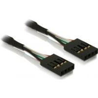 Delock USB-kabel Shrouded header 4-polig, Shrouded header 4-polig 0.40 m Zwart 82426 - thumbnail