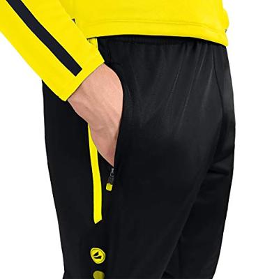 JAKO 9218K Polyesterbroek Competition 2.0 Kids - Zwart/Fluogeel - 140