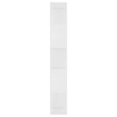 Boekenkast/kamerscherm 45x24x159 cm spaanplaat wit