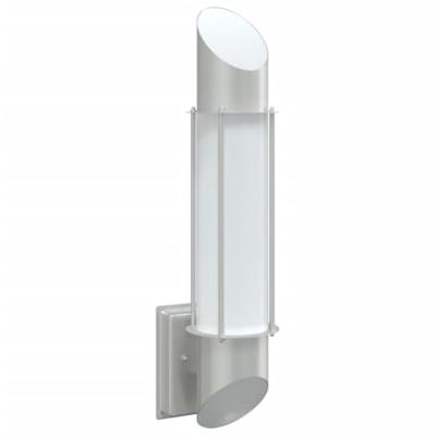 VidaXL Buitenwandlamp roestvrij staal zilverkleurig
