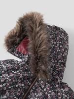 Met fleece gevoerde sneeuw jumpsuit met all-over print voor meisjes NAME IT donkerblauw - thumbnail