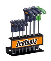 IceToolz inbussleutelset Twin Head 8 delig in standaard - thumbnail