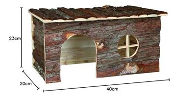 TRIXIE HUIS JERRIK KONIJN SCHORSHOUT 40X23X20 CM