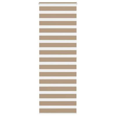 VidaXL Zebra blind 85x200 cm stofbreedte 80,9 cm polyester zandbruin VidaXL Zebra blind 85x200 cm stofbreedte 80,9 cm polyester zandbruin