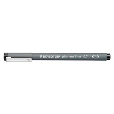 Staedtler pigment liner fineliner, ronde punt, schrijfbreedte 0,7 mm, zwart