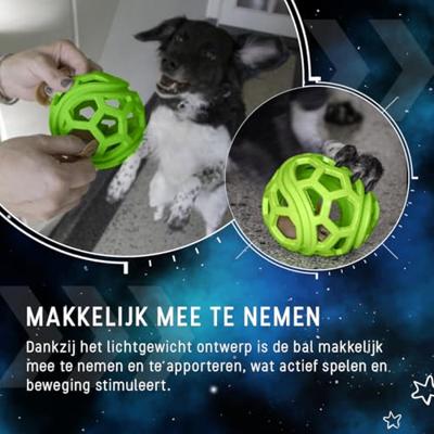 Dog Comets Titan - Treat hider - Hondenspeelgoed - Traktatiebal - Rubber - Ø11.5 cm - Groen