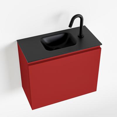 MONDIAZ OLAN 60cm toiletmeubel fire. LEX wastafel urban midden 1 kraangat