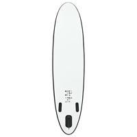 Stand-up paddleboard opblaasbaar zwart en wit - thumbnail