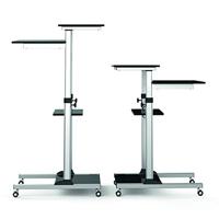 LogiLink Zit-sta-bureau In hoogte verstelbaar, Met wieltjes Hoogte: 93.8 tot 1.378 m (b x d) 70 cm x 70.5 cm Zilver BP0070 BP0070 - thumbnail