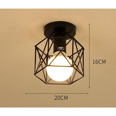 Homestyle Pro MK002-B Industriële Plafondlamp 20x16 cm Zwart/Metaal Homestyle Pro MK002-B Industriële Plafondlamp 20x16 cm Zwart/Metaal