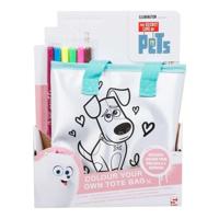 Sambro the secret live of pets kleur je eigen tasje + 6 stiften - thumbnail