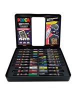 Posca paintmarkers, metalen doos van 20 stuks, assorti, ontwerp Groovy Colours - thumbnail