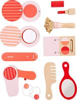 Small Foot houten retro speel make-up in koffer - thumbnail