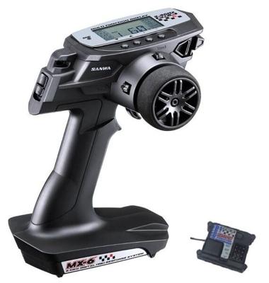 Sanwa MX-6 zender incl. RX-391W ontvanger - 2.4 Ghz Sanwa MX-6 zender incl. RX-391W ontvanger - 2.4 Ghz
