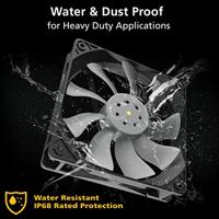 Akasa OTTO SF12 Computer behuizing Ventilator 12 cm Zwart, Grijs 1 stuk(s) - thumbnail