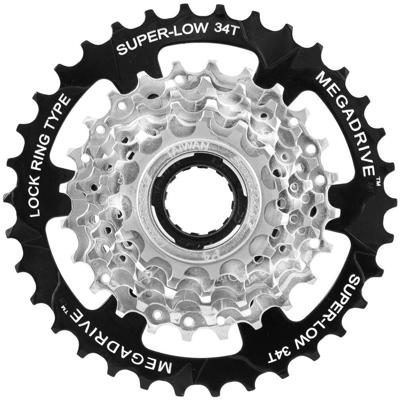 SunRace MFM4S 7CV Cassette 7V 13-34T - Zilver SunRace MFM4S 7CV Cassette 7V 13-34T - Zilver