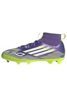 adidas F50 League Mid Gras / Kunstgras Voetbalschoenen (MG) Kids Paars Wit Neongeel - thumbnail