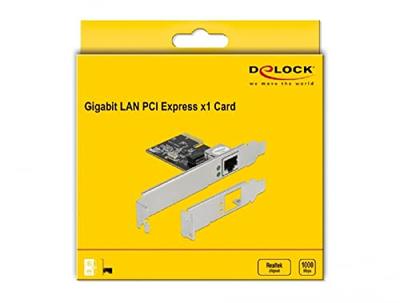 Delock 89189 PCI Express x1-kaart 1 x RJ45 Gigabit LAN RTL8111 Delock 89189 PCI Express x1-kaart 1 x RJ45 Gigabit LAN RTL8111