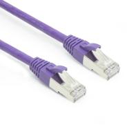 ACT FB2352 LSZH SFTP CAT6A Patchkabel Snagless Paars - 25 cm - thumbnail