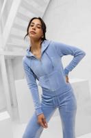 Juicy Couture Robertson Full Zip Trainingspak Dames Lichtblauw - Maat XS - Kleur: Lichtblauw | Soccerfanshop - thumbnail