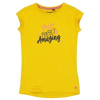 Quapi Meisjes t-shirt - Malana - Zonnig geel - thumbnail