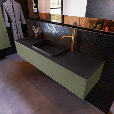 Badkamermeubelset Mondiaz Erin 150 cm met 1 Lade met RIDGE Wastafel Midden Urban met 1 kraangat Greeploos Mat Army Badkamermeubelset Mondiaz Erin 150 cm met 1 Lade met RIDGE Wastafel Midden Urban met 1 kraangat Greeploos Mat Army