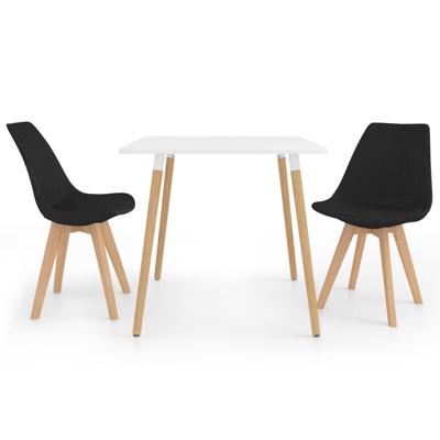 vidaXL 3-delige Eethoek zwart vidaXL 3-delige Eethoek zwart