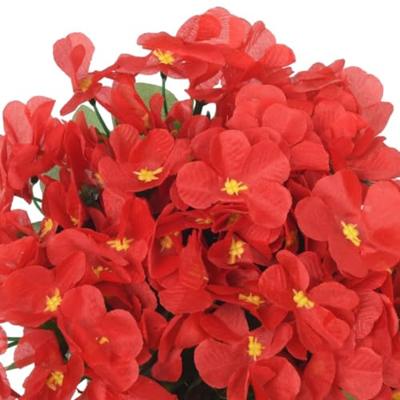 VidaXL Kerstslingers met bloemen 3 st 85 cm rood VidaXL Kerstslingers met bloemen 3 st 85 cm rood