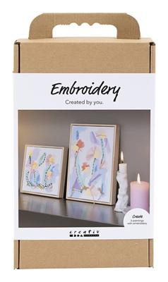 Creativ Company Hobbyset borduurwerk, afbeeldingen, pastelkleuren, 1 doos