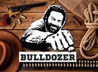 Bud Spencer 3D Tin Sign Bulldozer black/white 45 x 45 cm - thumbnail