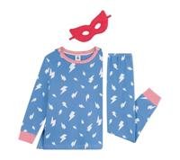 Pyjama verkleedkostuum superheld/superheldin unisex PETIT BATEAU blauw - thumbnail