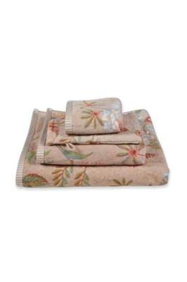 Pip Studio Pip Studio Secret Garden douchelaken Khaki 70x140 cm