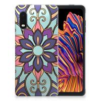 Samsung Xcover Pro | TPU Case | Purple Flower - thumbnail