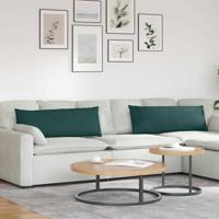 VidaXL Sofa kussens 2 pcs donkergroen 120 x 40 cm stof - thumbnail