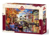 Puzzel Rialto Bridge Venice 1500 stukjes - thumbnail