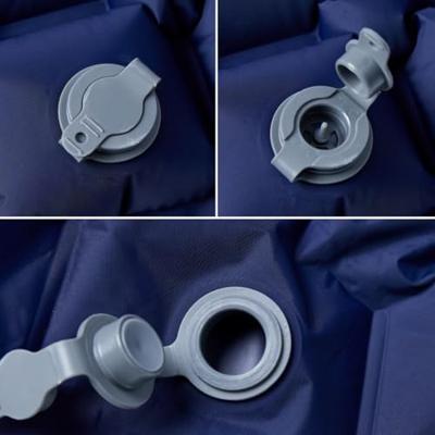 VidaXL Kampeermatras opblaasbaar 190x58x6 cm 1-persoons marineblauw VidaXL Kampeermatras opblaasbaar 190x58x6 cm 1-persoons marineblauw