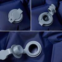 Kampeermatras opblaasbaar 190x58x6 cm marineblauw - thumbnail