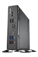 Shuttle XPC Slim Barebone DS50U, Intel Celeron 7305, 2X LAN (1x 2.5Gbit,1x 1Gbit), 1xCOM, 1xHDMI, 1xDP, 1x VGA, zonder ventilator, 24/7 continu gebruik - thumbnail