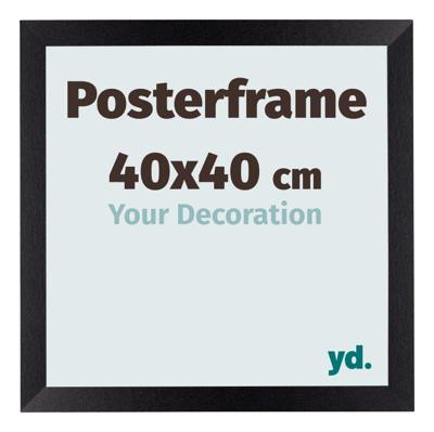 Posterlijst 40x40cm Zwart Mat MDF Parma Posterlijst 40x40cm Zwart Mat MDF Parma