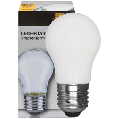 LED lamp 4W 470 lumen 2700K E27 druppel mat niet dimbaar levensduur 15.000 uur hoog rendement