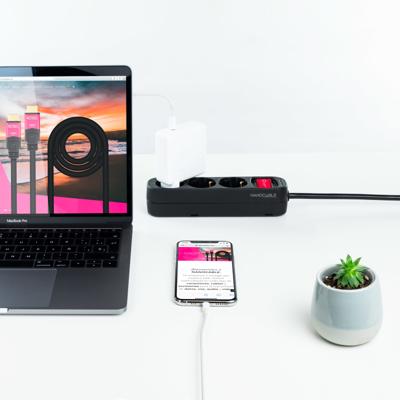 Printplaat NANOCABLE 10.38.0003-BK 3680 W 250 V 1,4 m